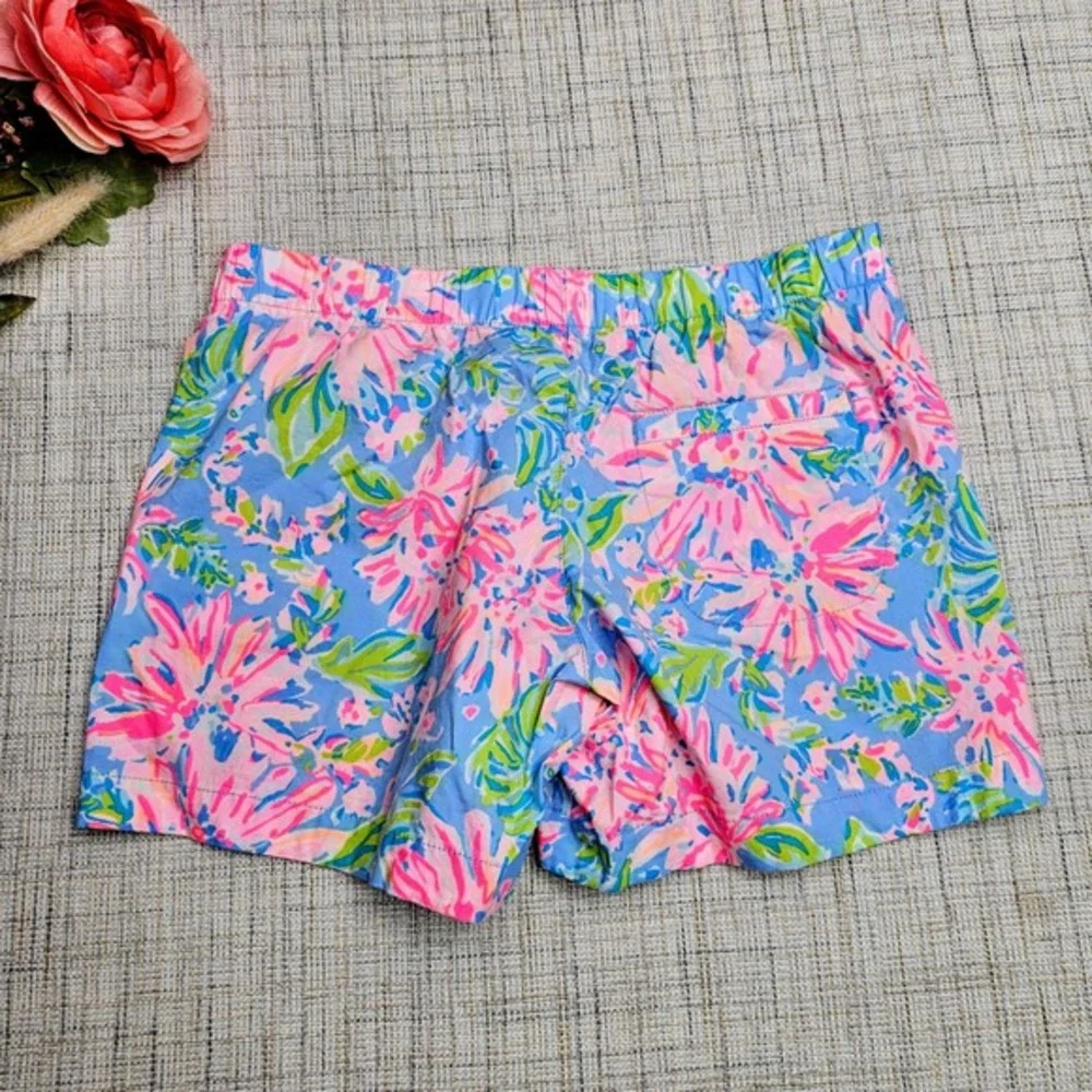 Lilly Pulitzer Ocean View Floral Shorts Casual Everyday‎ Colorful XXS